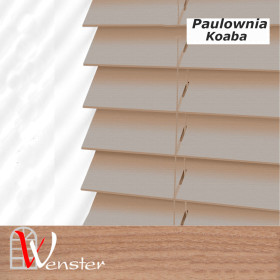 Дерев'яні жалюзі на вікно Wenster Paulownia Classic 50 мм Kaoba H 01 (595415)