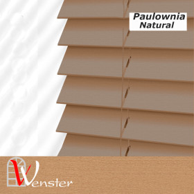 Дерев'яні жалюзі на вікно Wenster Paulownia Classic 50 мм Natural A19 (730931)