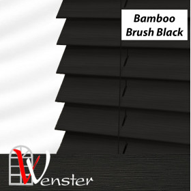 Дерев'яні жалюзі на вікно Wenster Bamboo Classic 50 мм Brash Black (737846)