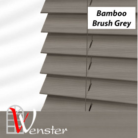 Дерев'яні жалюзі на вікно Wenster Bamboo Classic 50 мм Brash Grey (737845)