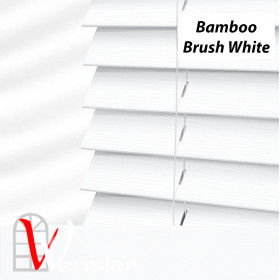 Дерев'яні жалюзі на вікно Wenster Bamboo Classic 50 мм Brash White (737844)