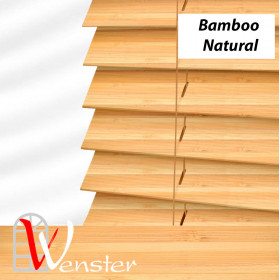 Дерев'яні жалюзі на вікно Wenster Bamboo Classic 50 мм Natural (60589)