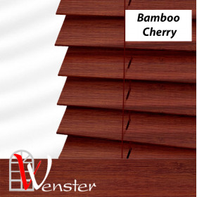 Дерев'яні жалюзі на вікно Wenster Bamboo Classic 25 мм Cherry (8179)