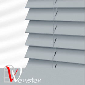 Дерев'яні жалюзі на вікно Wenster Faux Wood Classic 50 мм Blue Grey BM-06 (730398)