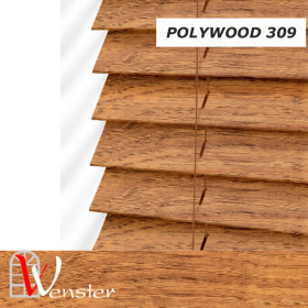 Дерев'яні жалюзі на вікно Wenster Polywood 50 мм №309