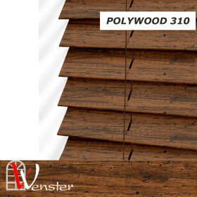 Дерев'яні жалюзі на вікно Wenster Polywood 50 мм №310