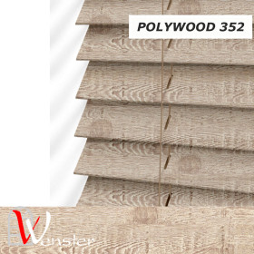 Дерев'яні жалюзі на вікно Wenster Polywood 50 мм №352