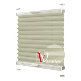 Штори Плісе тканеві Wenster  BS 2 Crepe Metallic 301 Блискучий Кремовий