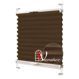 Штори Плісе тканеві Wenster  BS 2 Crepe Metallic 306 Блискучий Chocolate
