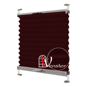 Штори Плісе тканеві Wenster  BS 2 Duo-Ecoro 123 Бордовий