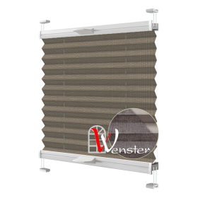 Штори Плісе тканеві Wenster  BS 2 Melange Thermo 739 Коричневий