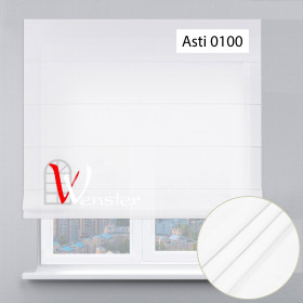 Римські штори Basic Мотузковий карниз Wenster Asti 0100 Білий