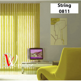 Нитяні жалюзі на вікно Wenster String 0811 Жовтий