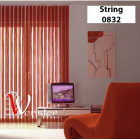 Нитяні жалюзі на вікно Wenster String 0832 Червоний