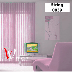 Нитяні жалюзі на вікно Wenster String 0839 Рожевий