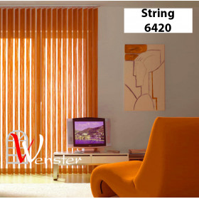 Нитяні жалюзі на вікно Wenster String 6420 Помаранчевий