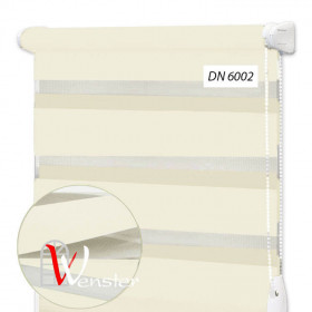 Рулонна штора День Ніч відкритого типу Wenster Chic DN 6002 Шампань