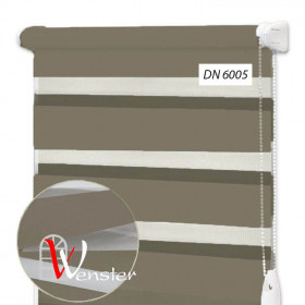 Рулонна штора відкритого типу Wenster Chic DN 6005 Сіро-коричневий