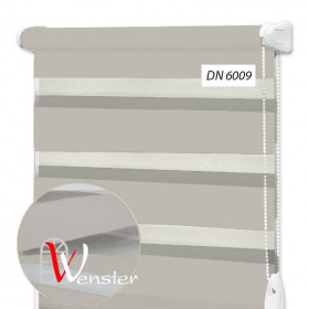 Рулонна штора День Ніч відкритого типу Wenster Chic DN 6009 Світло-сірий