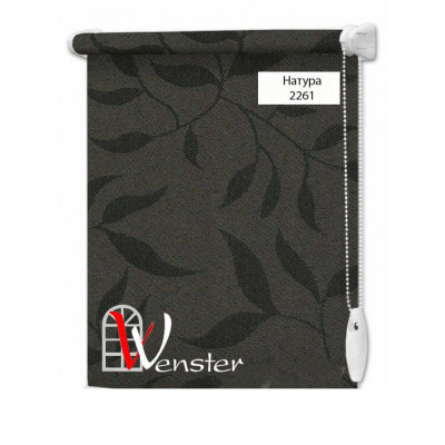 Рулонна штора відкритого типу Wenster Натура 2261 Темно-коричневий Рулонна штора відкритого типу Wenster Натура 2261 Темно-коричневий