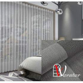 Вертикальні жалюзі 3 в 1 Мультиштори Wenster Tulls Points ND 27 Сріблястий/Сірий