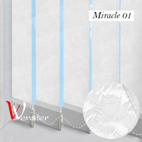 Вертикальні жалюзі на вікно 127 мм Wenster Miracle 01 Білий