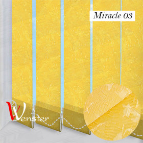 Вертикальні жалюзі на вікно 127 мм Wenster Miracle 03 Жовтий