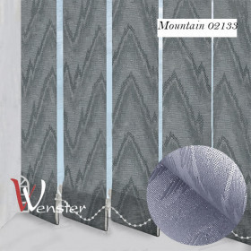 Вертикальні жалюзі на вікно 127 мм Wenster Blackout Mountain T 02133 Сірий